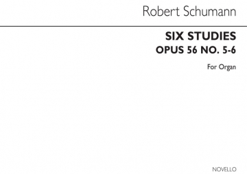 Robert Schumann, Six Studies Op56 Nos.5-6 (Arranged John E West) Orgel Buch