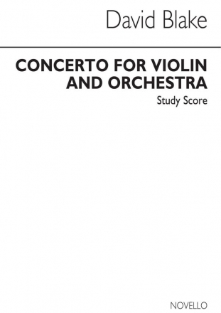 David Blake, Concerto For Violin Violin and Orchestra Buch