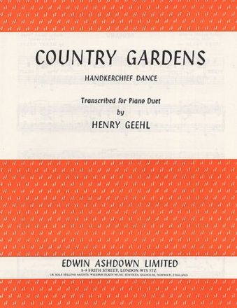Cecil Sharp: Country Gardens Piano Single Sheet