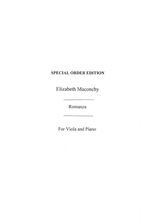 Elizabeth Maconchy: Romanza Viola, Piano Accompaniment Instrumental Work