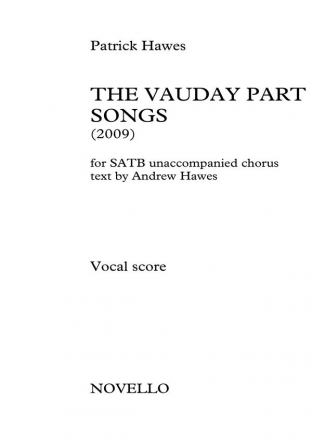 Patrick Hawes, The Vauday Partsongs SATB Stimme