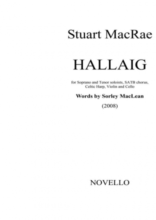 Stuart MacRae, Hallaig - Score Soprano Tenor SATB Harp Violin Cello Partitur