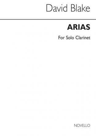 David Blake, Arias for Clarinet Solo Clarinet Buch
