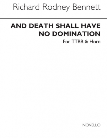 Richard Rodney Bennett, And Death Shall Have No Dominion Horn Buch