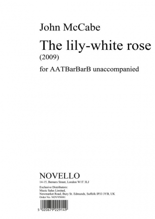 John McCabe, The Lily-White Rose Men's Voices Chorpartitur
