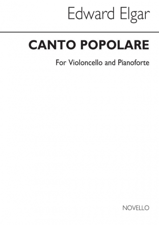 Edward Elgar, Canto Populare Cello und Klavier Buch
