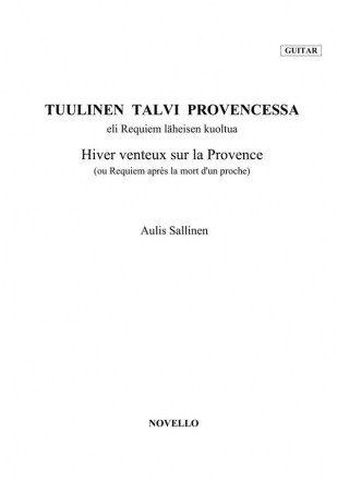 Aulis Sallinen, A Windy Winter In Provence (Violin/Guitar Parts) Violin Guitar Buch