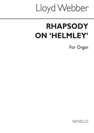 William Lloyd Webber, Rhapsody On Helmsley Organ Orgel Buch