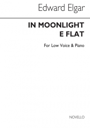 Edward Elgar, In Moonlight In Eb Low Voice and Piano Buch