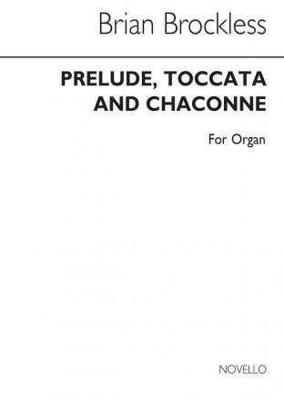 Brian Brockless, Prelude Toccata And Chaconne Orgel Buch