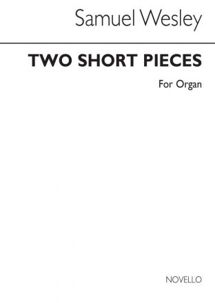 Samuel Wesley, Two Short Pieces In F Orgel Buch