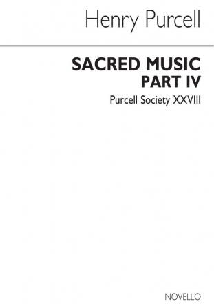 Sacred Music Part 4 for mixed chorus, string instruments and organ accompaniment score