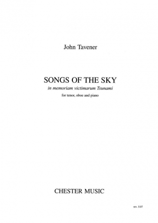 John Tavener: Songs Of The Sky Oboe, Tenor, Piano Accompaniment Score and Parts