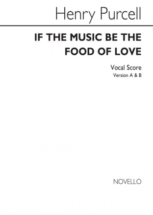 Henry Purcell, If Music Be The Food Of Love Vocal Buch