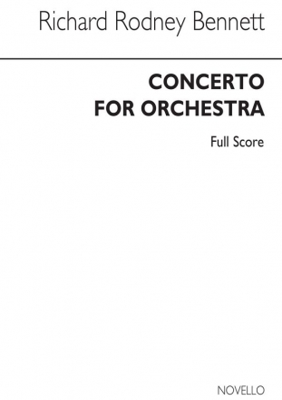 Richard Rodney Bennett, Concerto For Orchestra Orchestra Partitur