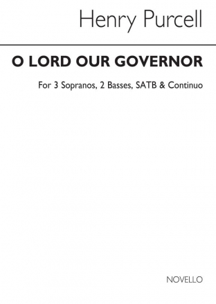 Henry Purcell, O Lord, Our Govenor SATB Buch