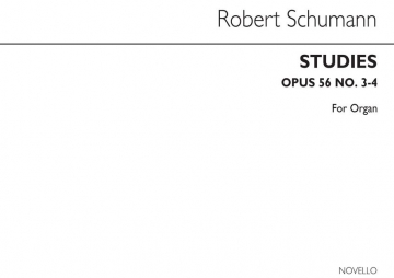 Robert Schumann, Six Studies Op56 Nos.3-4 (Arranged John E West) Orgel Buch