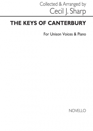 C. Sharp, The Keys Of Canterbury Vocal and Piano Chorpartitur