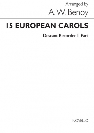 A.W. Benoy, 15 European Carols  Buch