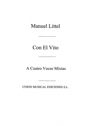 l Con El Vito Estampa Andaluz SATB Partitur