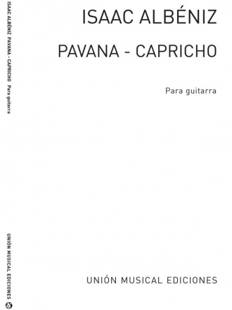 Pavana Capricho  para guitarra