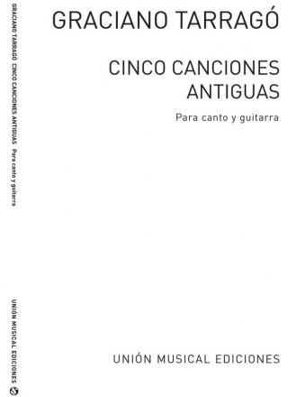 Cinco Canciones Antiguas Vocal and Guitar Buch
