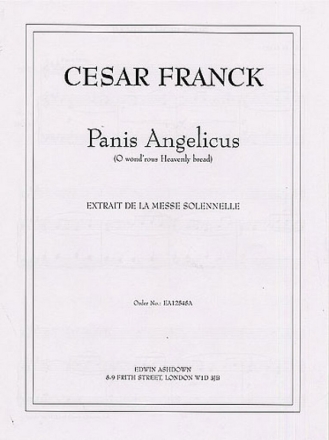 Panis Angelicus  for medium voice and piano