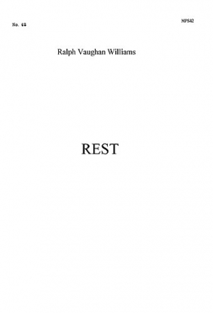 Rest for mixed chorus a cappella vocal score