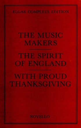 Edward Elgar, The Music Makers Complete Edition (Paper) SATB, Orchestra Partitur