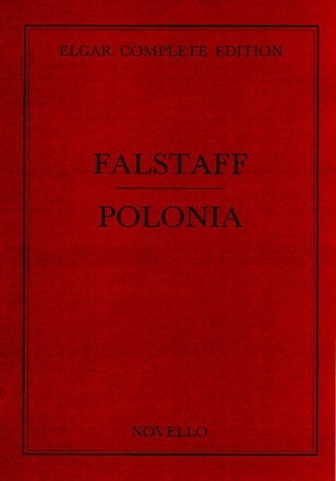 Edward Elgar, Falstaff/Polonia Vol 33 Complete Edition (Paper) Orchestra Buch