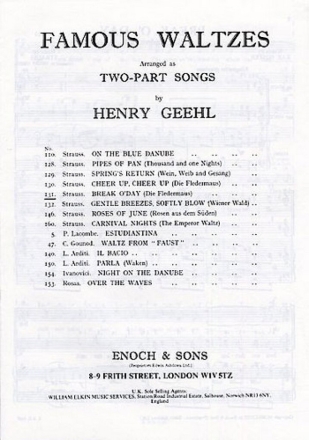 Johann Strauss II: Break O' Day (2-Part/Piano) Voice, Piano Accompaniment Vocal Score