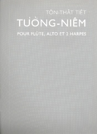 Tuong Niem pour flte, alto et 2 harpes parties