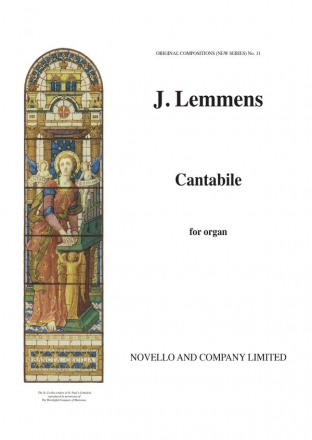 Nicolas-Jacques Lemmens, Cantabile Organ Orgel Buch