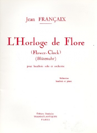 L'horloge de flore pour hautbois et piano