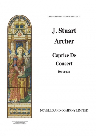 J. Stuart Archer, Caprice De Concert Orgel Buch