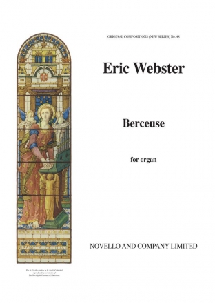 Eric Webster, Berceuse Organ Organ Organ Accompaniment Buch
