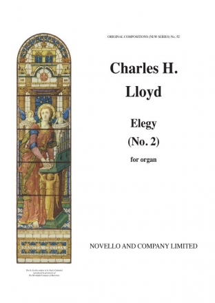 Charles Harford Lloyd, Elegy (No.2) Organ Orgel Buch