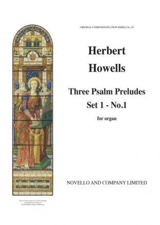 3 Psalm Preludes Set 1 No 1 for organ Buch