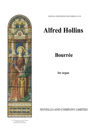 Alfred Hollins, Bouree For Organ Orgel Buch