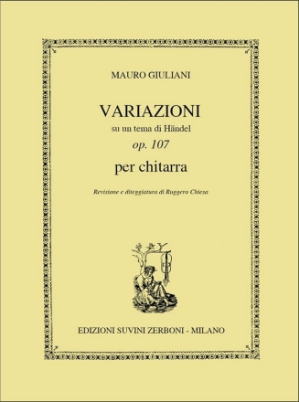 Variazioni su un tema di Händel op.107 per chitarra