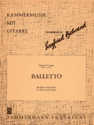 Balletto fr Flte und Gitarre Partitur