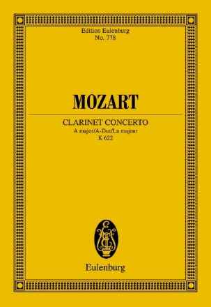 Konzert A-Dur KV622 fr Klarinette und Orchester Studienpartitur
