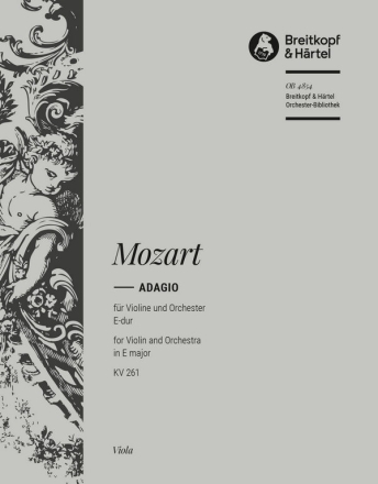 Adagio E-Dur KV261 fr Violine und Orchester Viola