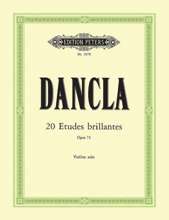 20 tudes brillantes op.73 fr Violine
