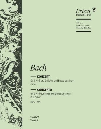Konzert d-Moll BWV1043 fr 2 Violinen, Streicher und Bc Violine 1