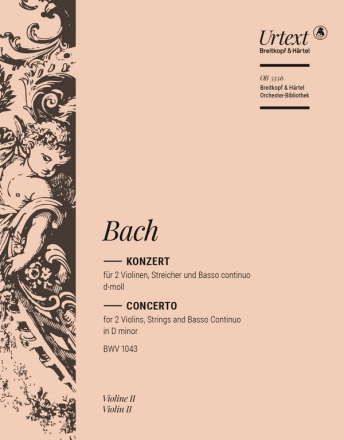 Konzert d-Moll BWV1043 fr 2 Violinen, Streicher und Bc Violine 2