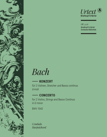 Konzert d-Moll BWV1043 fr 2 Violinen, Streicher und Bc Cembalo