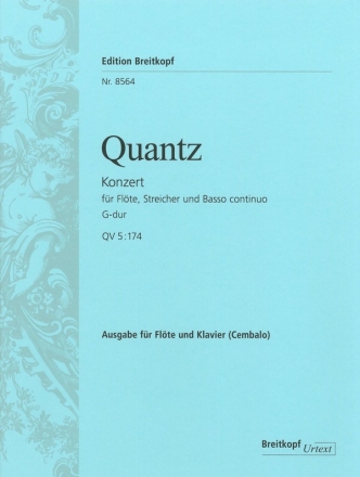 Konzert G-Dur fr Flte, Streicher und Bc fr Flte und Klavier