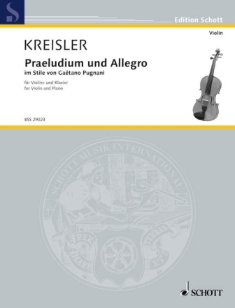 Praeludium und Allegro Nr. 5 fr Violine und Klavier