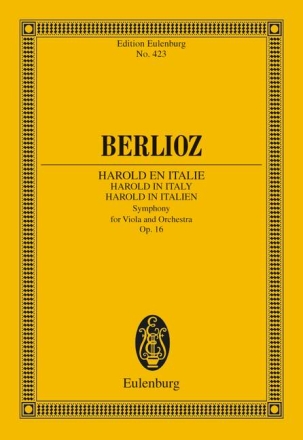 Harold in Italien op.16 fr Viola und Orchester Studienpartitur